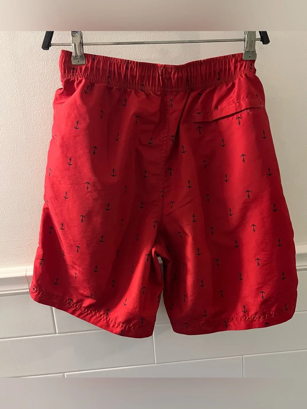 Nautica Red Swim Trunks Bathing Suit Bottoms
